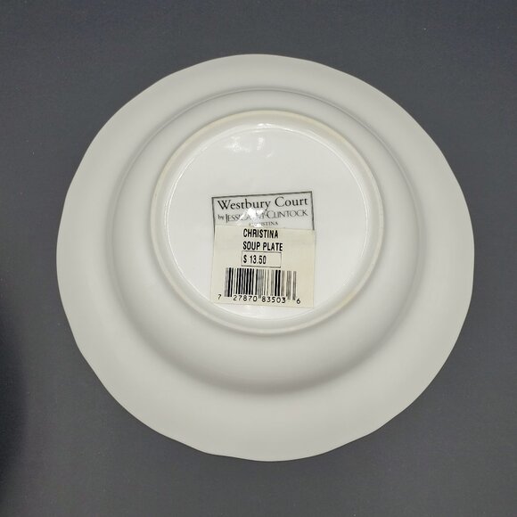 Westbury Court Christina Rim Soup Bowls Jessica McClintock Floral China Bowls - Picture 8 of 9